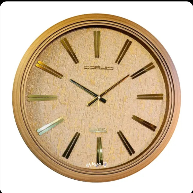 ساعت دیواری کروم قطر ۶۰